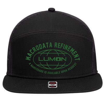 Retro Macrodata Vintage Refinet Lumon 7 Panel Mesh Trucker Snapback Hat