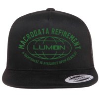 Retro Macrodata Vintage Refinet Lumon Flat Bill Trucker Hat