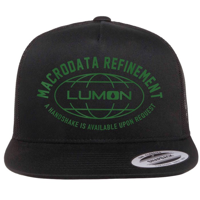 Retro Macrodata Vintage Refinet Lumon Flat Bill Trucker Hat