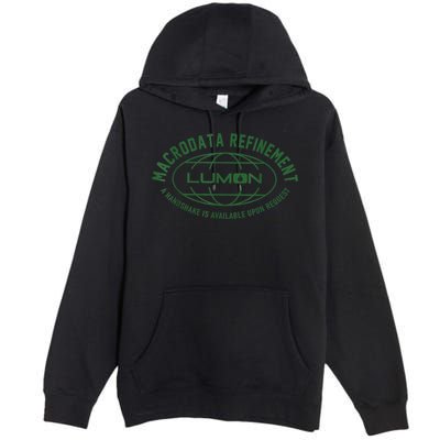 Retro Macrodata Vintage Refinet Lumon Premium Pullover Hoodie