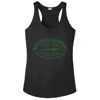 Retro Macrodata Vintage Refinet Lumon Ladies PosiCharge Competitor Racerback Tank
