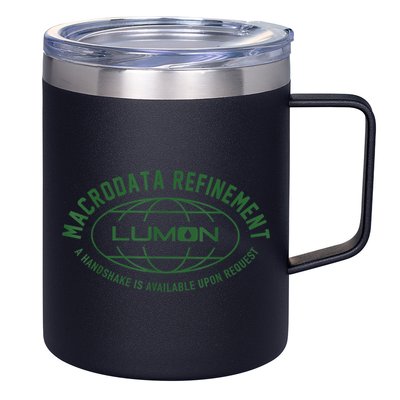 Retro Macrodata Vintage Refinet Lumon 12oz Stainless Steel Coffee Mug