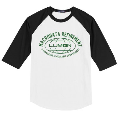 Retro Macrodata Vintage Refinet Lumon Baseball Sleeve Shirt