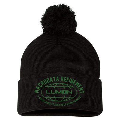 Retro Macrodata Vintage Refinet Lumon Pom Pom 12in Knit Beanie