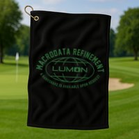 Retro Macrodata Vintage Refinet Lumon Golf Towel