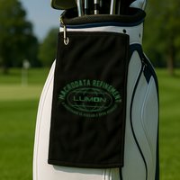 Retro Macrodata Vintage Refinet Lumon Golf Towel