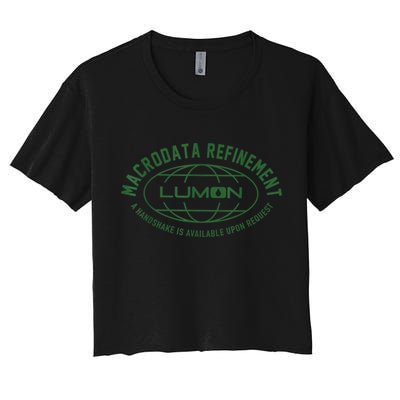 Retro Macrodata Vintage Refinet Lumon Crop Top