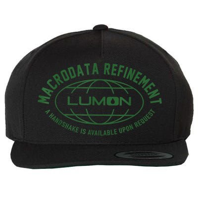 Retro Macrodata Vintage Refinet Lumon Wool Snapback Cap