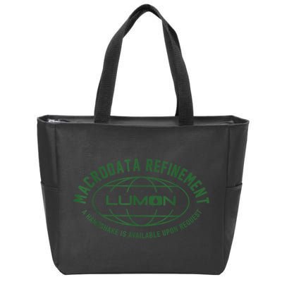 Retro Macrodata Vintage Refinet Lumon Zip Tote Bag