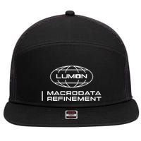 Retro Macrodata Vintage Refinement Lumon Lover Design 7 Panel Mesh Trucker Snapback Hat