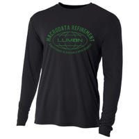 Retro Macrodata Vintage Refinet Lumon Quote Cooling Performance Long Sleeve Crew