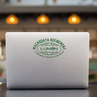 Retro Macrodata Vintage Refinet Lumon Global Permanent Decal Sticker