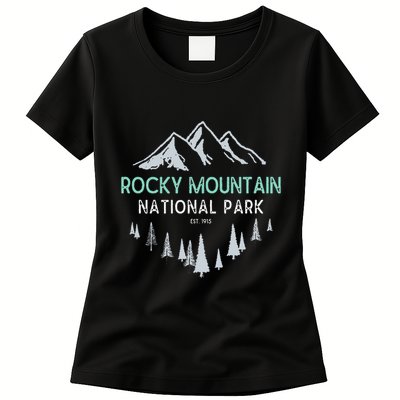 Rocky Mountain Vintage National Park Womens T-Shirt