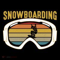 Retro Mountain Vibes: Vintage Snowboarding Meaningful Gift Performance Shirt