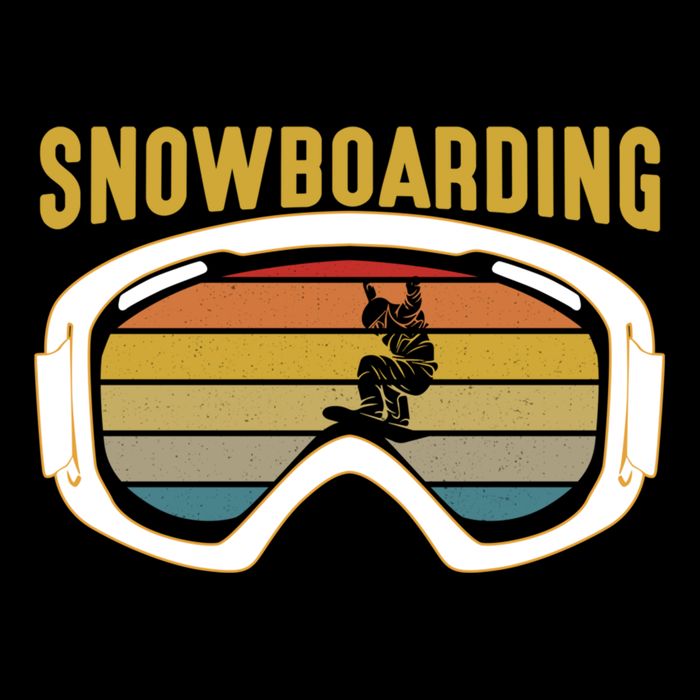 Retro Mountain Vibes: Vintage Snowboarding Meaningful Gift Crop Top