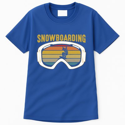 Retro Mountain Vibes: Vintage Snowboarding Meaningful Gift Tall T-Shirt