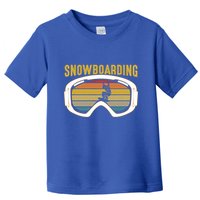 Retro Mountain Vibes: Vintage Snowboarding Meaningful Gift Toddler T-Shirt
