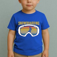 Retro Mountain Vibes: Vintage Snowboarding Meaningful Gift Toddler T-Shirt