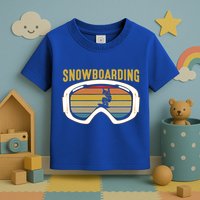Retro Mountain Vibes: Vintage Snowboarding Meaningful Gift Toddler T-Shirt