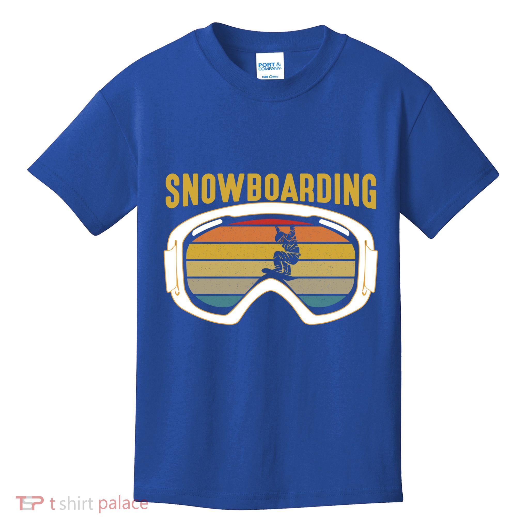 Retro Mountain Vibes: Vintage Snowboarding Meaningful Gift Kids T-Shirt