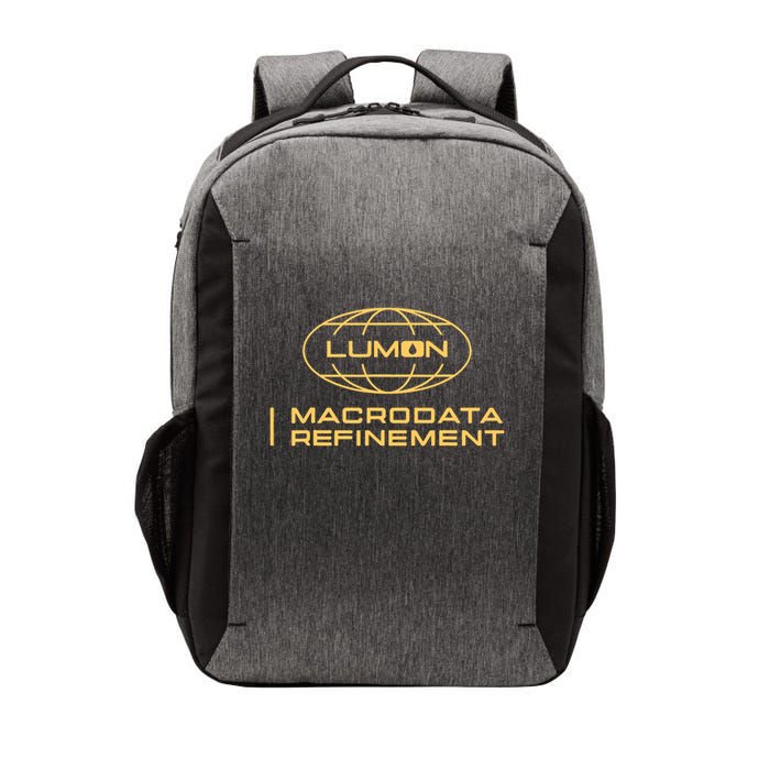 Retro Macrodata Vintage Refinement Lumon Lover Design  Vector Backpack