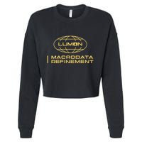 Retro Macrodata Vintage Refinement Lumon Lover Cropped Pullover Crew