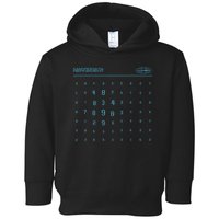 Retro Macrodata Vintage Scary Numbers Lumon Lover Design  Toddler Hoodie