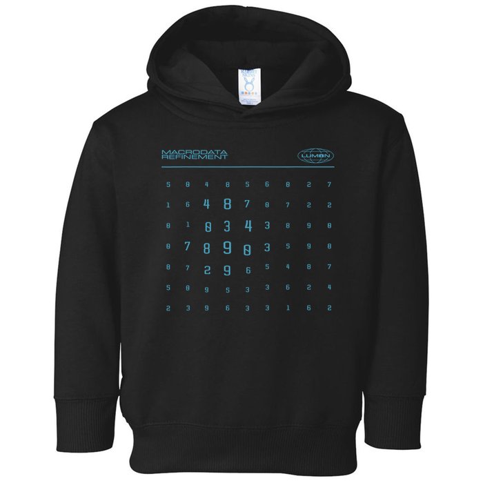 Retro Macrodata Vintage Scary Numbers Lumon Lover Design  Toddler Hoodie