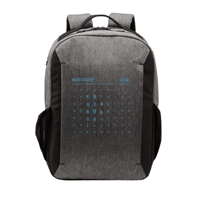 Retro Macrodata Vintage Scary Numbers Lumon Lover Design  Vector Backpack