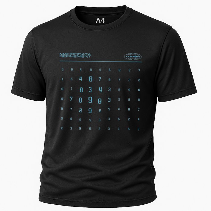 Retro Macrodata Vintage Scary Numbers Lumon Lover Design Cooling Performance Crew T-Shirt