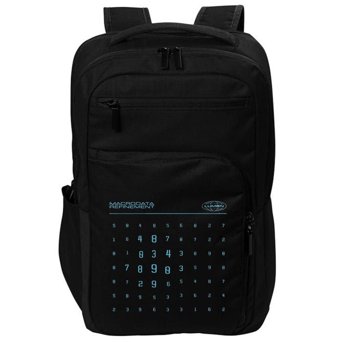 Retro Macrodata Vintage Scary Numbers Lumon Lover Design Impact Tech Backpack