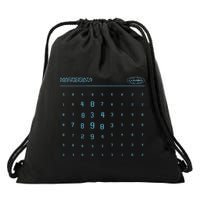 Retro Macrodata Vintage Scary Numbers Lumon Lover Design Drawstring Bag