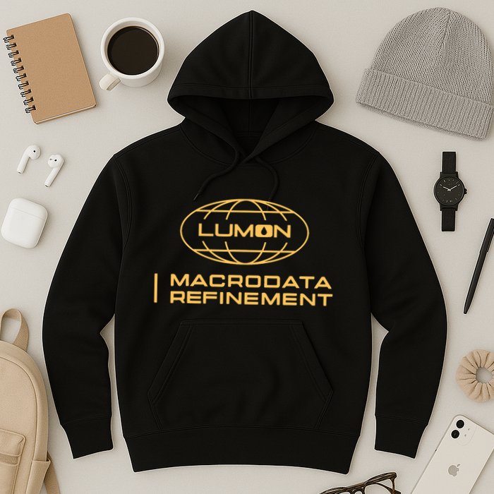 Retro Macrodata Vintage Refinement Lumon Lover Design Hoodie