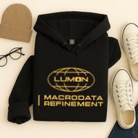 Retro Macrodata Vintage Refinement Lumon Lover Design Hoodie