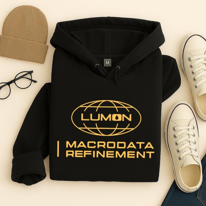 Retro Macrodata Vintage Refinement Lumon Lover Design Hoodie