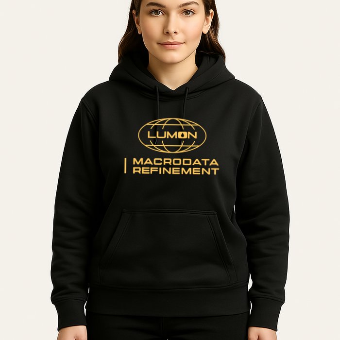 Retro Macrodata Vintage Refinement Lumon Lover Design Hoodie