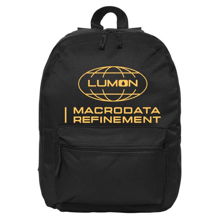 Retro Macrodata Vintage Refinement Lumon Lover Design 16 in Basic Backpack