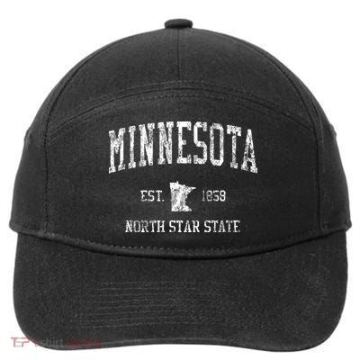 Retro Minnesota Vintage Sports 7-Panel Snapback Hat