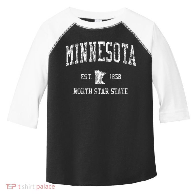 Retro Minnesota Vintage Sports Toddler Fine Jersey T-Shirt