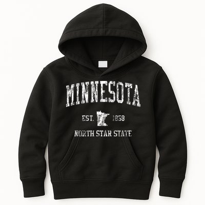 Retro Minnesota Vintage Sports Kids Hoodie