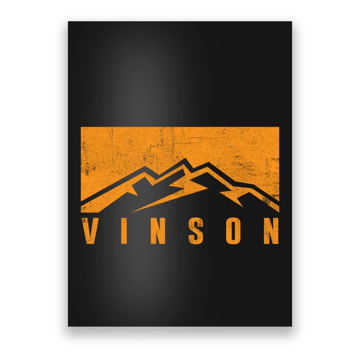 Rustic Mount Vinson Poster
