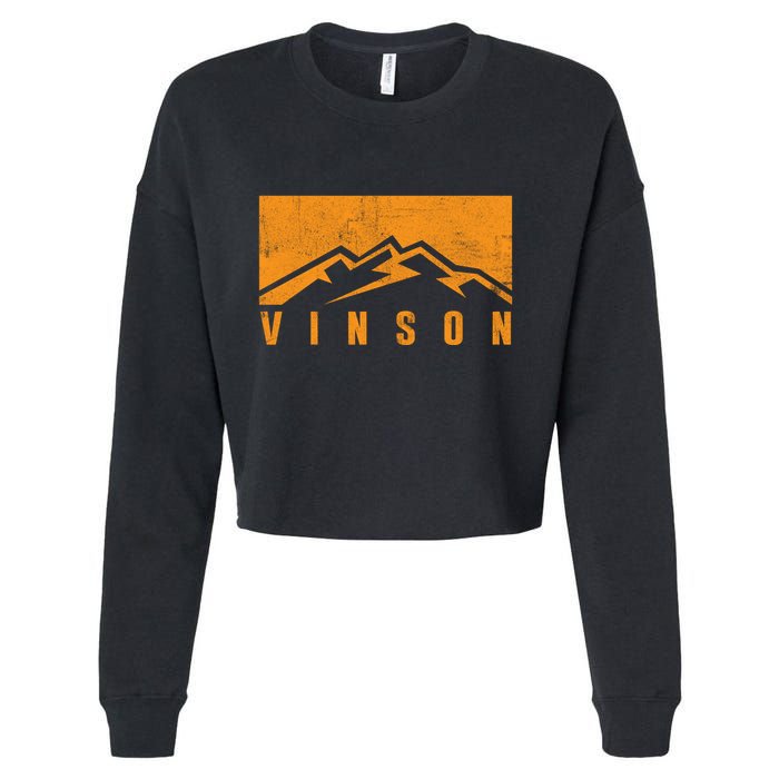Rustic Mount Vinson Cropped Pullover Crew