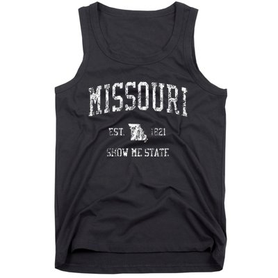 Retro Missouri Vintage Sports Tank Top