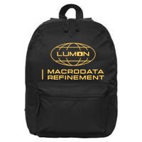 Retro Macrodata Vintage Refinement Lumon Lover 16 in Basic Backpack