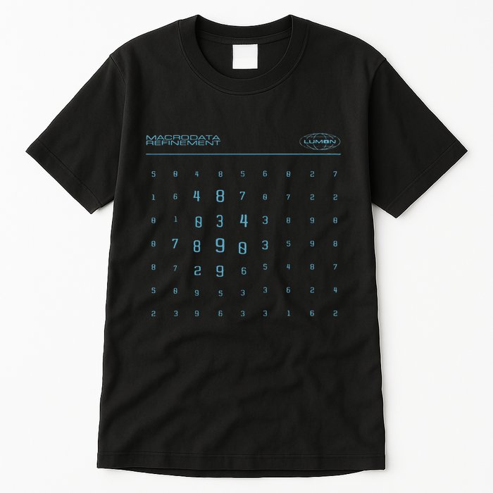 Retro Macrodata Vintage Scary Numbers Lumon Lover Tall T-Shirt