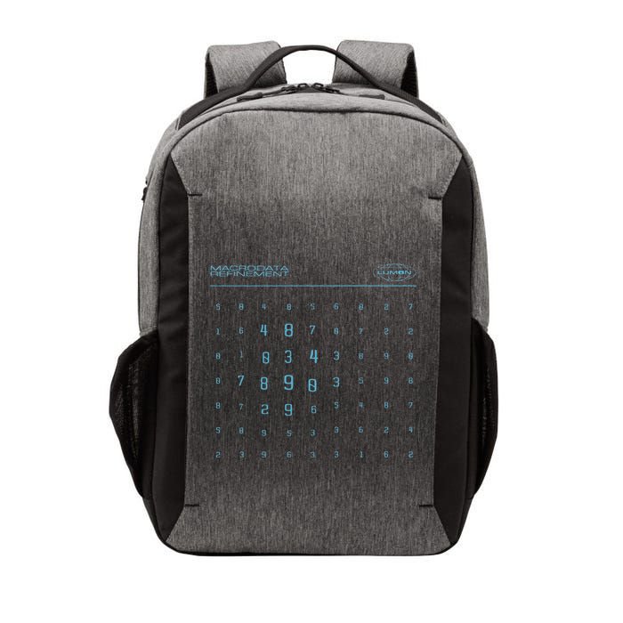 Retro Macrodata Vintage Scary Numbers Lumon Lover Vector Backpack