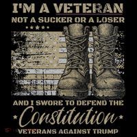 Retro Military Veterans Against Trump Bernie Protest Vintage Tall T-Shirt