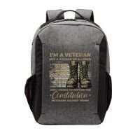 Retro Military Veterans Against Trump Protest Boycott  Vector Backpack