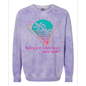 Retro Mount Vernon New York Colorblast Crewneck Sweatshirt