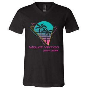 Retro Mount Vernon New York V-Neck T-Shirt